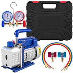 Refrigerant Vacuum Pump Kits 4.8CFM 1-3HP HVAC Refrigeration with Manifold Gauge for Household Air Conditioning