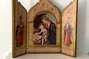 Vintage Italian Florentine Triptych