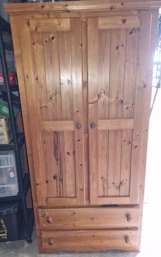 Pine wardrobe