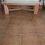 Coffee table large with glass centre in great condition. Image 3