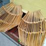2 X Vintage Rattan Fruit Baskets Image 9