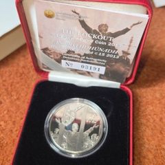 79X Central Bank 1913 Lockout sterling silver 1 standard oz coins - Jim Larkin 1913 Lockout