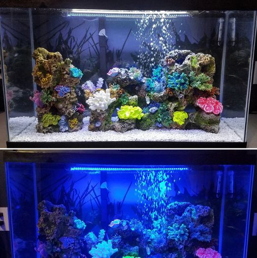 Multiple Colors Aquarium Fish Tank Light Submersible Light with Remote Controller
