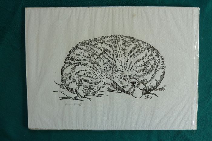 Wood block print by Jackie Raftery