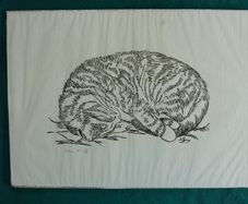 Wood block print by Jackie Raftery