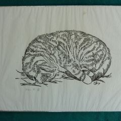 Wood block print by Jackie Raftery