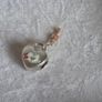 Pandora Disney Mickey Mouse&Minnie Mouse padlock heart charm with a cute dangling key 14k gold plated perfect condition Image 2