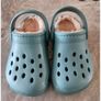 Brand New M&S Unisex Crocs With Cosy Fur Lining - Colour - Dusted Aqua - Size - U.K.12 - RRP - 10.00 - Sterling - 13.99 - Euro Image 9