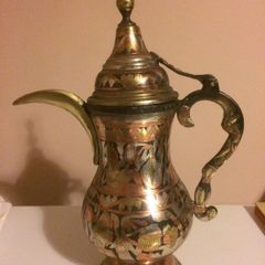 Egyptian hand made coffee pot free postage