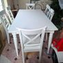 Wooden Table & 6 Chairs Image 2