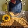 Vintage Mirror with baskets Image 3