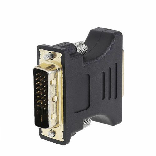 DVI-D (24+1) Male to DVI-I (24+5) Female Adapter Gold Plated (Brand New/Warranty)