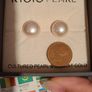 Genuine Kyoto Pearl Stud Pearl Freshwater Pearl in 9ct Gold Earring Image 2