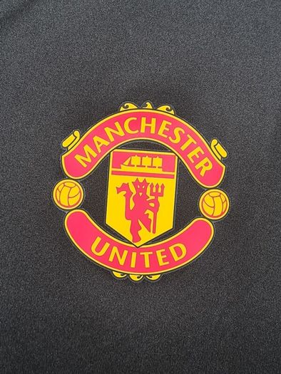 Mens Adidas Manchester United Football Shirt Training Jersey Black 2022-2023 Size Large