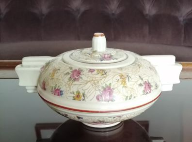 French Art Deco Lidded Sugar Bowl Trinket Box 1920's