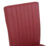 Cantilever Dining Chairs 6 pcs Bordeaux Red Faux Leather Image 6