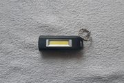 Saber 2W USB Rechargeable COB LED Mini Light Keychain Flashlight Pocket Torch - Black