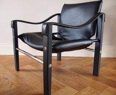 Mid Century Vintage Safari Lounge Chair / Maurice Burke for Arkana, Circa 1968