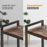 Narrow Console Table, Small Entryway Table with 2 Support Bar, Thin Sofa Tables, Small Couch Table, Side Tables for Living Room, Hallway, Bedroom, Rustic Brown Image 6