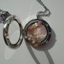 Pink Opal pendant, Floating locket, Jewellery, Gift. Necklace Image 3