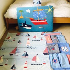 Headboard,blackout blind,light shade,storage child's bedroom set