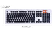 2 Keycap sets for mechanical keyboards - Low Profile - Black and white / crystal