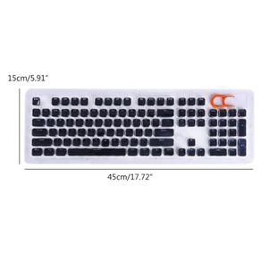 2 Keycap sets for mechanical keyboards - Low Profile - Black and white / crystal