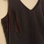 Black Maxi Dress with lovely red detail Image 3