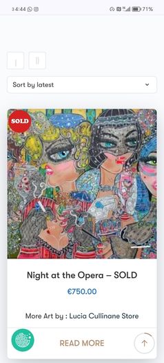 Lucia Cullinane Large Acrylic on Canvas