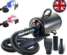 2800W Stepless Speed Dog Cat Pet Grooming Hair Dryer Hairdryer Blaster Blower (Black)
