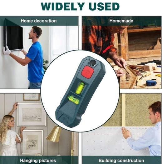 Level Laser Tool for Hanging Pictures,Construction and Home Renovations,Horizontal & Vertical Bubble with Level, Tools for Outdoor Installment, No Drilling& Hands-Free