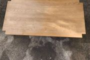 Oak dining table- two built in drawers
