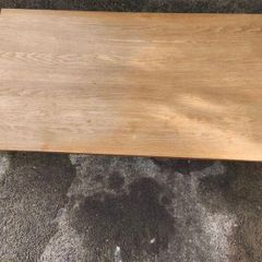 Oak dining table- two built in drawers