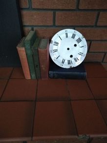 Antique Enamel Clock Face