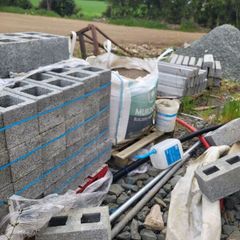 cavity blocks and sand