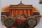 East &amp; West Germany Unity numismatic cover 1989