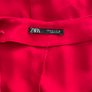 Zara Red Ruffled Mini V-neck Dress - Size S Image 3