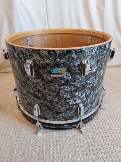 Ludwig Black Diamond Pearl Bass Kick Drum 20 x 14 downbeat virgin