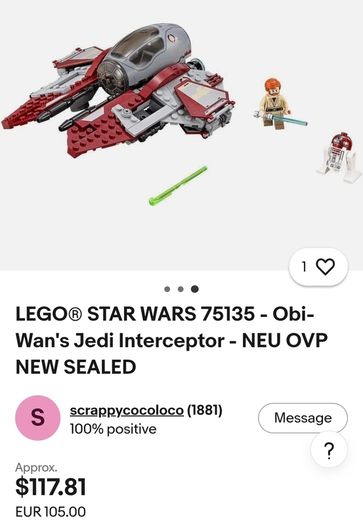 90 Euro Each!! - Lego Star Wars - Retired Sets