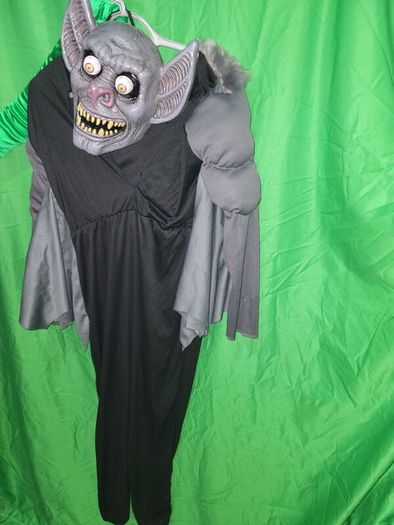 Used Googly Eye Bat Costume, Child Size Halloween Outfit aged 11 or 12