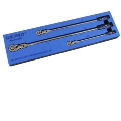 Brand New 3 Pcs Extra Long Flexible Ratchet Set