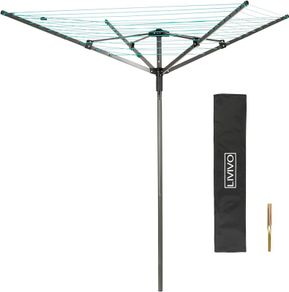 NEW SALE | Rotary Washing Line | 45m Rotating Heavy Duty Clothes Airer Outdoor