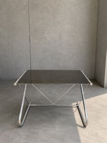 mid century chrome desk vintage Danish