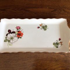 Vintage Old Foley 10 Inch ceramic trinket tray