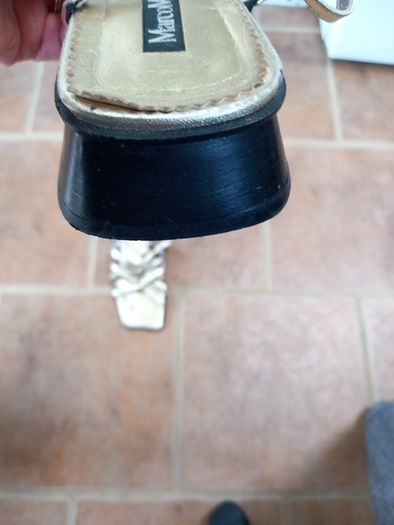 Marco Moreo Gold All Leather Sandals 39.5
