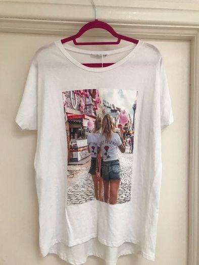 White T - with print - Brand New with Tags