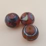 Vintage Etched Carnelian Agate Beads Tribal Gemstone Lot of 3 Image 10
