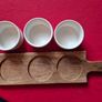 Fiesta Joy Acacia Paddle Tray with Dip Bowls Image 8