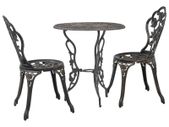 3 Piece Bistro Set Cast Aluminium