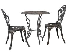 3 Piece Bistro Set Cast Aluminium